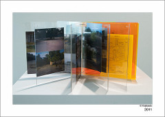 Collage on plexiglass 13 plates, each : 25x25x0,3cm Basel, 2011